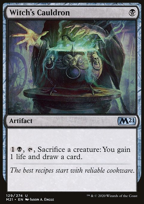 Witch's Cauldron, Core Set 2021 #129, Magic: The Gathering card
