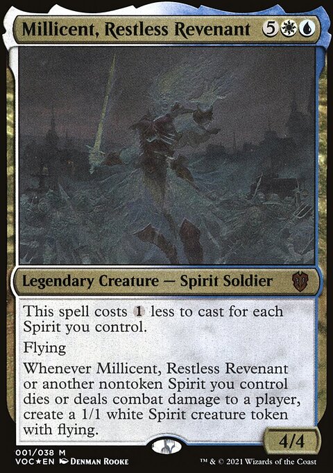 Millicent, Restless Revenant, Crimson Vow Commander Display Commanders #1, Magic: The Gathering card