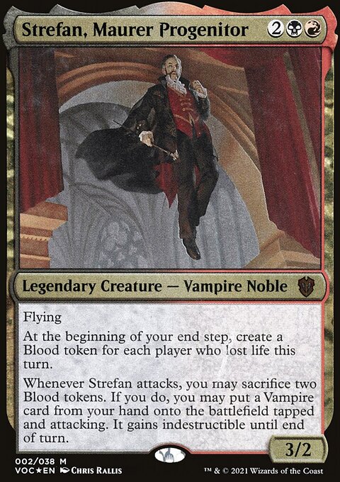Strefan, Maurer Progenitor, Crimson Vow Commander Display Commanders #2, Magic: The Gathering card