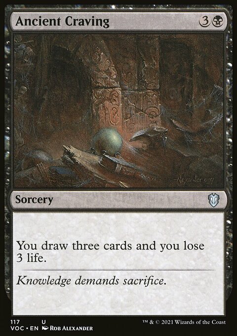 Ancient Craving, Crimson Vow Commander #117, Magic: The Gathering card