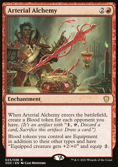 Arterial Alchemy, Crimson Vow Commander #23, Magic: The Gathering card