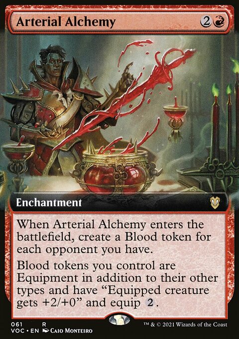 Arterial Alchemy, Crimson Vow Commander #61, Magic: The Gathering card
