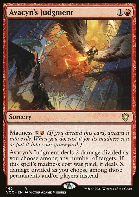 Avacyn's Judgment, Crimson Vow Commander #142, Magic: The Gathering card