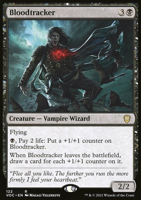 Bloodtracker, Crimson Vow Commander #122, Magic: The Gathering card