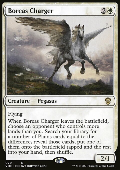 Boreas Charger, Crimson Vow Commander #79, Magic: The Gathering card