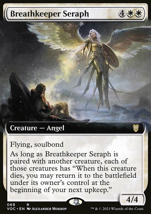 Breathkeeper Seraph, Crimson Vow Commander #69, Magic: The Gathering card