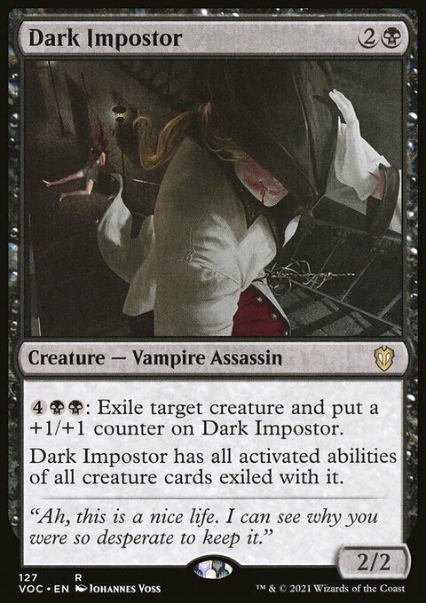 Dark Impostor, Crimson Vow Commander #127, Magic: The Gathering card