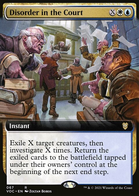 Disorder in the Court, Crimson Vow Commander #67, Magic: The Gathering card