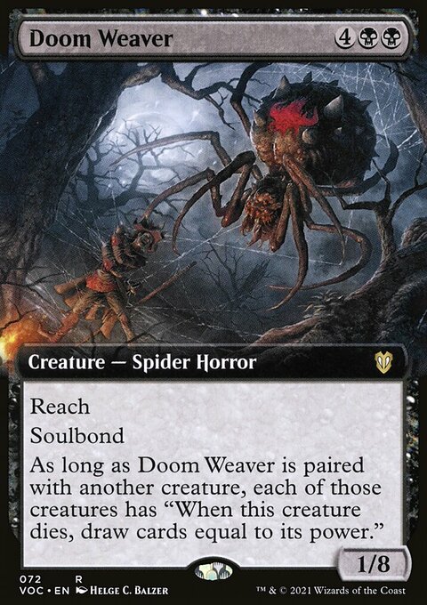 Doom Weaver, Crimson Vow Commander #72, Magic: The Gathering card