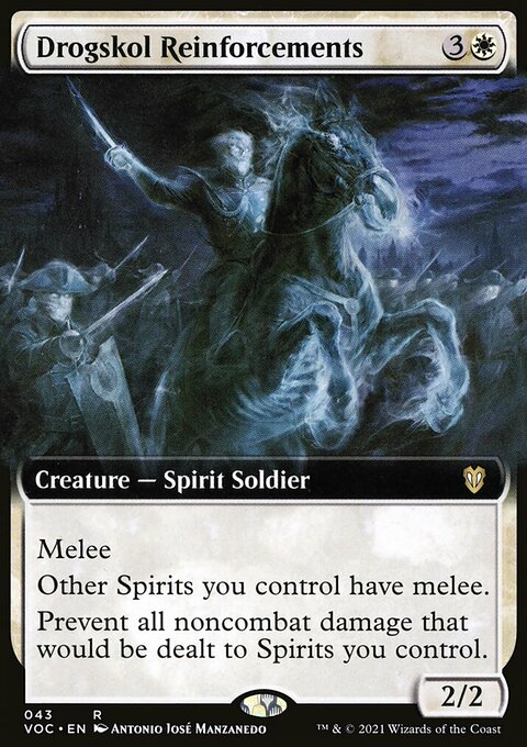 Drogskol Reinforcements, Crimson Vow Commander #43, Magic: The Gathering card