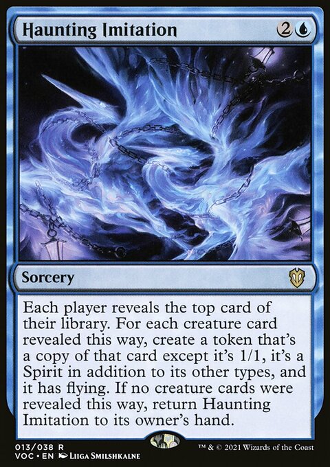 Haunting Imitation, Crimson Vow Commander #13, Magic: The Gathering card