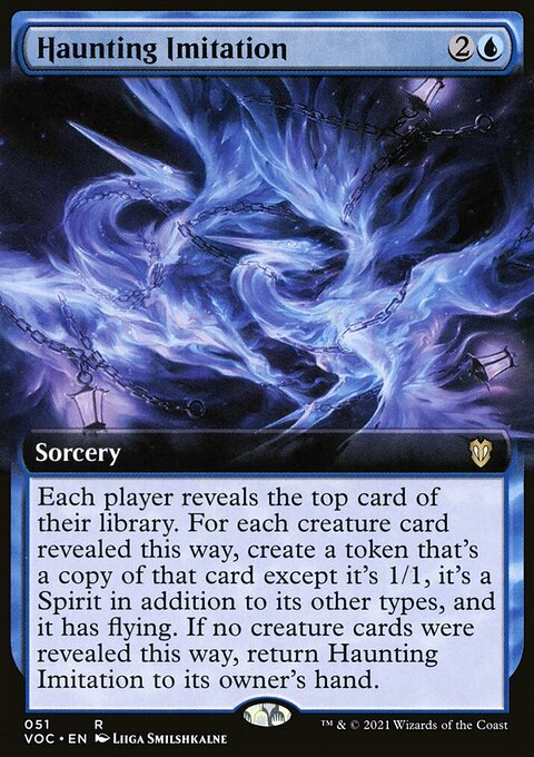 Haunting Imitation, Crimson Vow Commander #51, Magic: The Gathering card