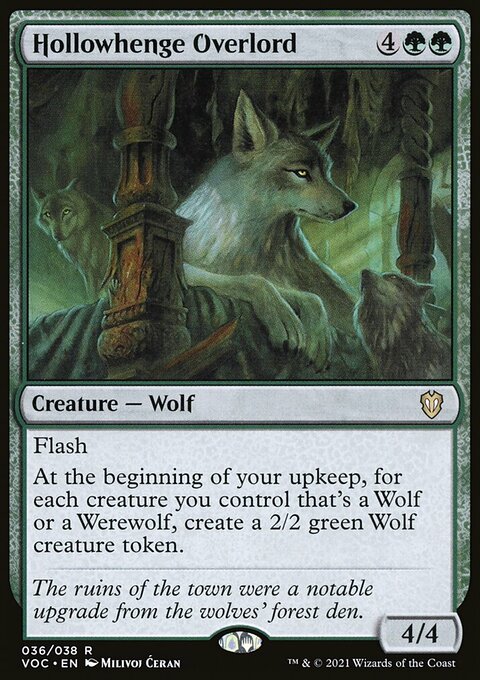 Hollowhenge Overlord, Crimson Vow Commander #36, Magic: The Gathering card