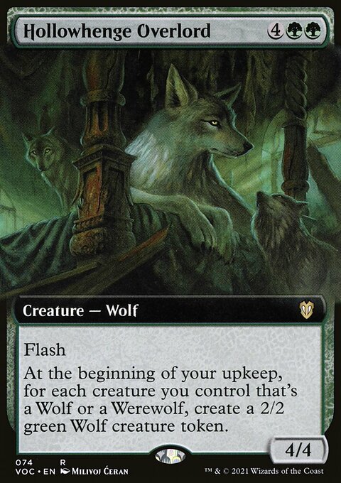 Hollowhenge Overlord, Crimson Vow Commander #74, Magic: The Gathering card