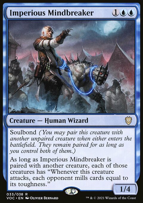 Imperious Mindbreaker, Crimson Vow Commander #33, Magic: The Gathering card