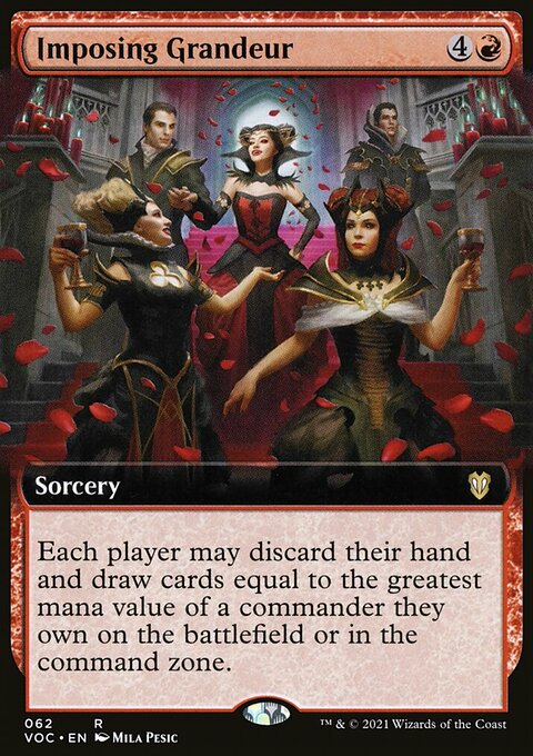 Imposing Grandeur, Crimson Vow Commander #62, Magic: The Gathering card