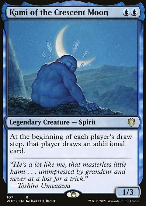 Kami of the Crescent Moon, Crimson Vow Commander #107, Magic: The Gathering card
