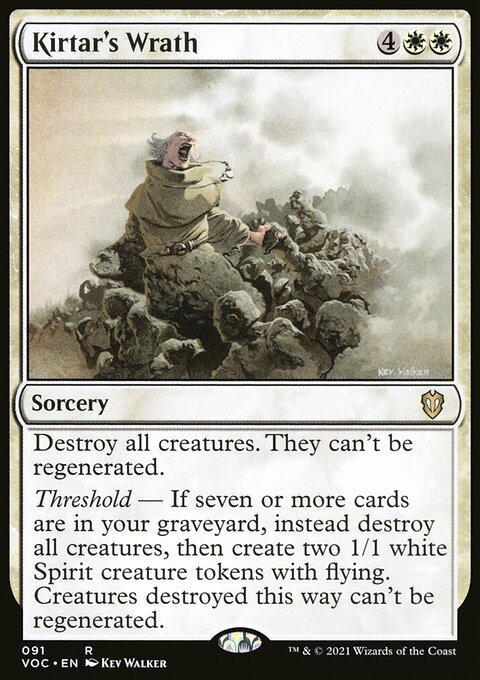 Kirtar's Wrath, Crimson Vow Commander #91, Magic: The Gathering card