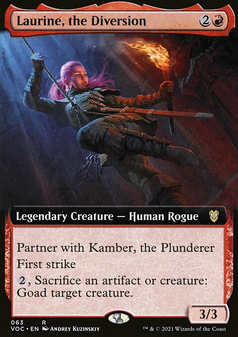 Laurine, the Diversion, Crimson Vow Commander #63, Magic: The Gathering card