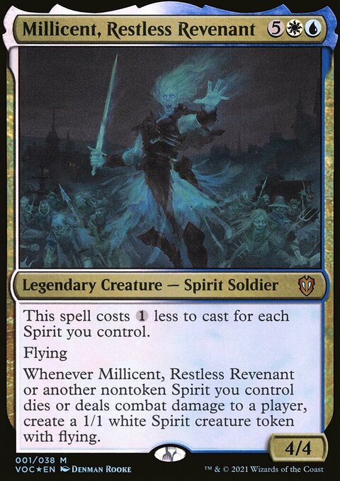 Millicent, Restless Revenant, Crimson Vow Commander #1, Magic: The Gathering card