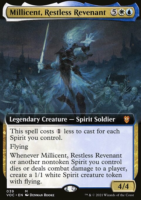 Millicent, Restless Revenant, Crimson Vow Commander #39, Magic: The Gathering card