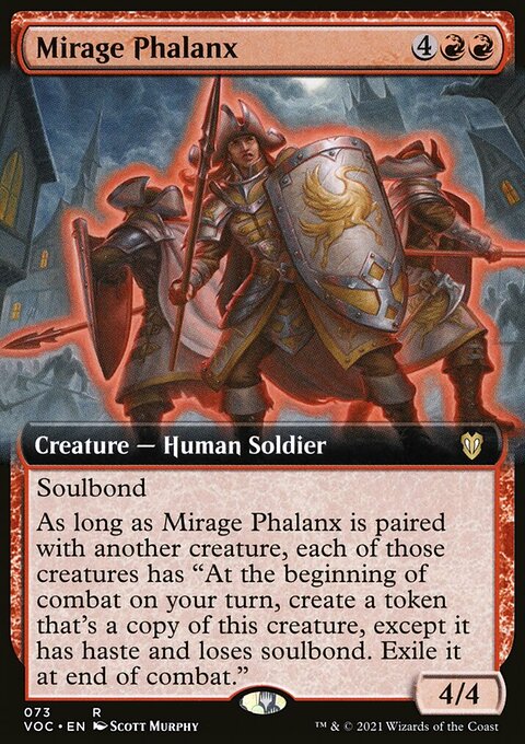 Mirage Phalanx, Crimson Vow Commander #73, Magic: The Gathering card