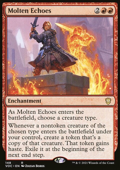 Molten Echoes, Crimson Vow Commander #148, Magic: The Gathering card