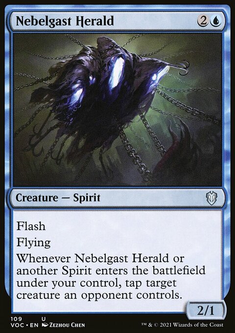 Nebelgast Herald, Crimson Vow Commander #109, Magic: The Gathering card