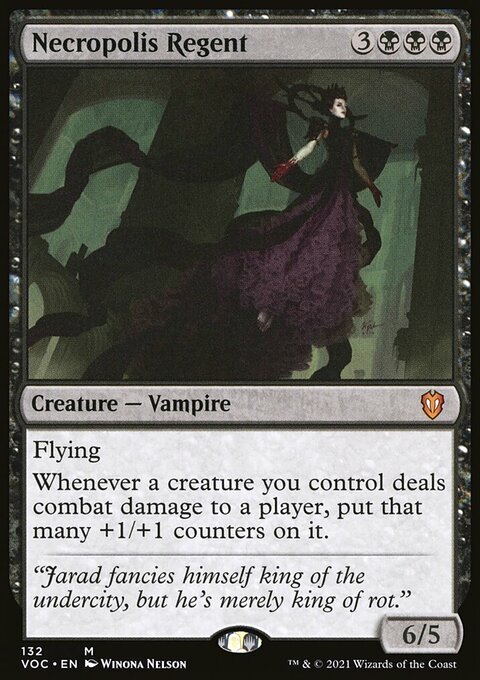 Necropolis Regent, Crimson Vow Commander #132, Magic: The Gathering card