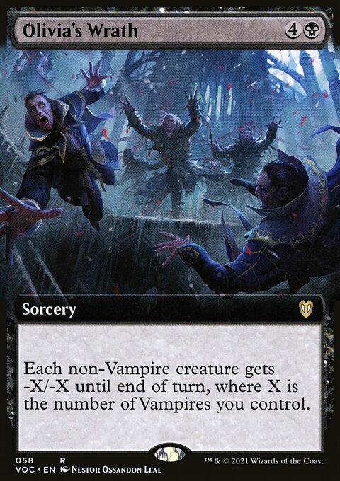 Olivia's Wrath, Crimson Vow Commander #58, Magic: The Gathering card