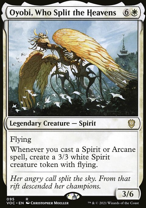 Oyobi, Who Split the Heavens, Crimson Vow Commander #95, Magic: The Gathering card