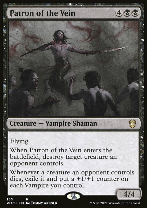 Patron of the Vein, Crimson Vow Commander #135, Magic: The Gathering card