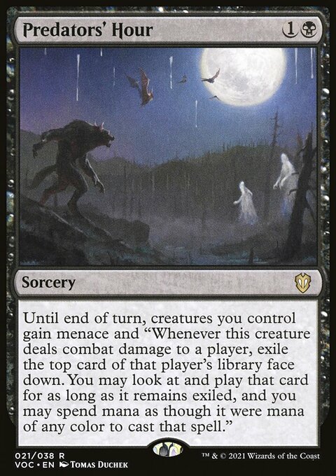 Predators' Hour, Crimson Vow Commander #21, Magic: The Gathering card