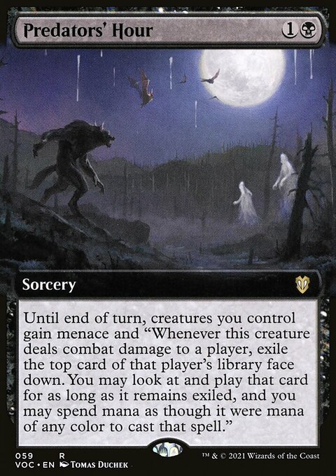 Predators' Hour, Crimson Vow Commander #59, Magic: The Gathering card