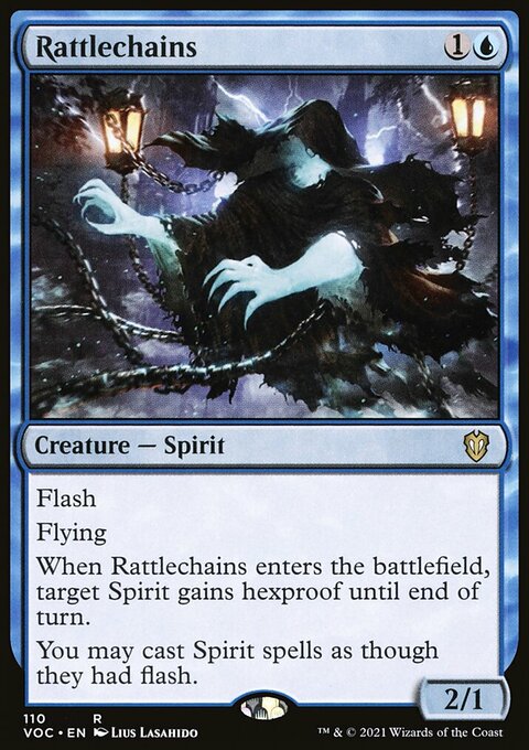 Rattlechains, Crimson Vow Commander #110, Magic: The Gathering card