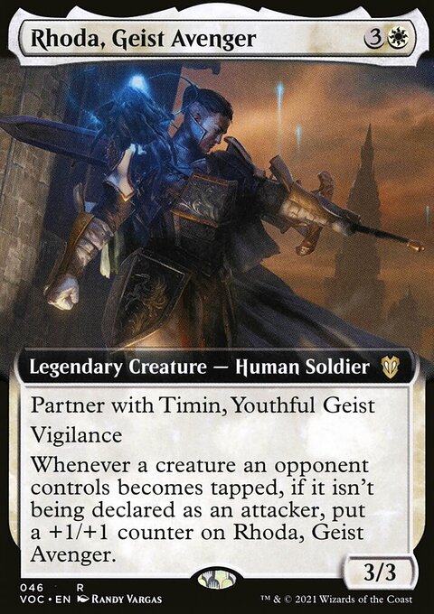 Rhoda, Geist Avenger, Crimson Vow Commander #46, Magic: The Gathering card