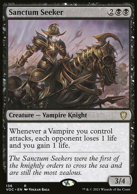 Sanctum Seeker, Crimson Vow Commander #136, Magic: The Gathering card