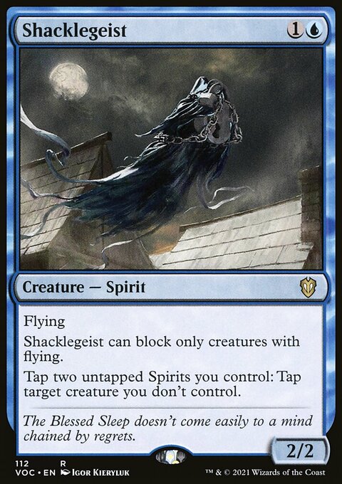 Shacklegeist, Crimson Vow Commander #112, Magic: The Gathering card