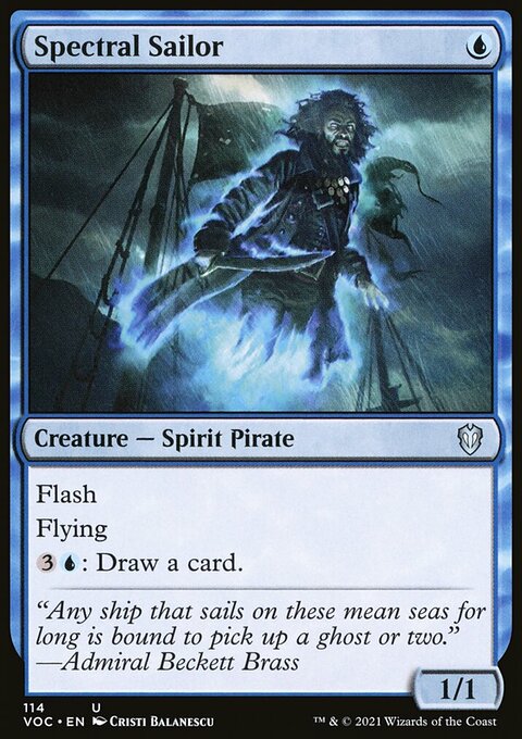 Spectral Sailor, Crimson Vow Commander #114, Magic: The Gathering card