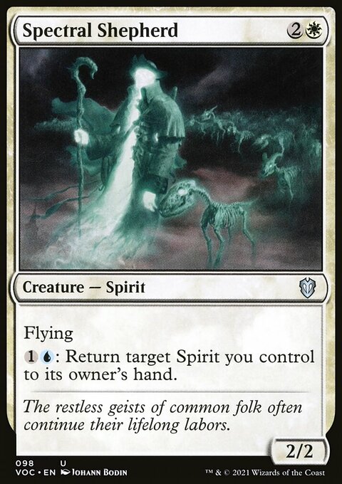 Spectral Shepherd, Crimson Vow Commander #98, Magic: The Gathering card
