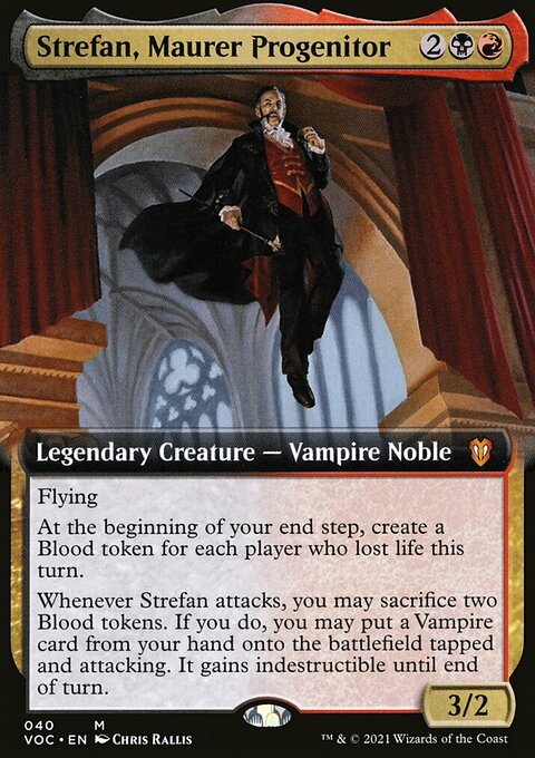 Strefan, Maurer Progenitor, Crimson Vow Commander #40, Magic: The Gathering card