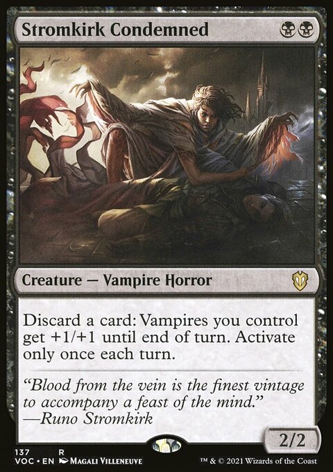 Stromkirk Condemned, Crimson Vow Commander #137, Magic: The Gathering card