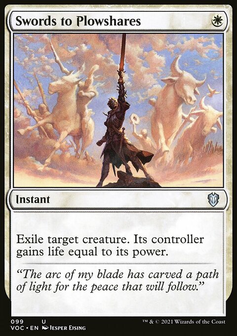 Swords to Plowshares, Crimson Vow Commander #99, Magic: The Gathering card