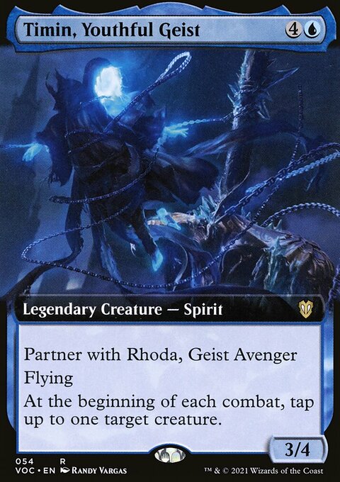 Timin, Youthful Geist, Crimson Vow Commander #54, Magic: The Gathering card