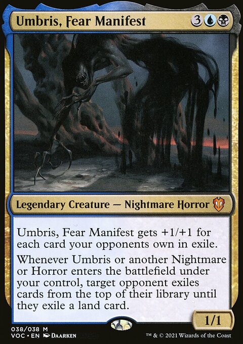 Umbris, Fear Manifest, Crimson Vow Commander #38, Magic: The Gathering card