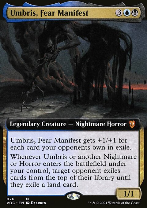 Umbris, Fear Manifest, Crimson Vow Commander #76, Magic: The Gathering card
