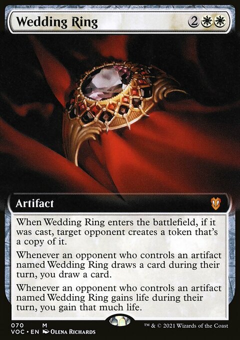 Wedding Ring, Crimson Vow Commander #70, Magic: The Gathering card