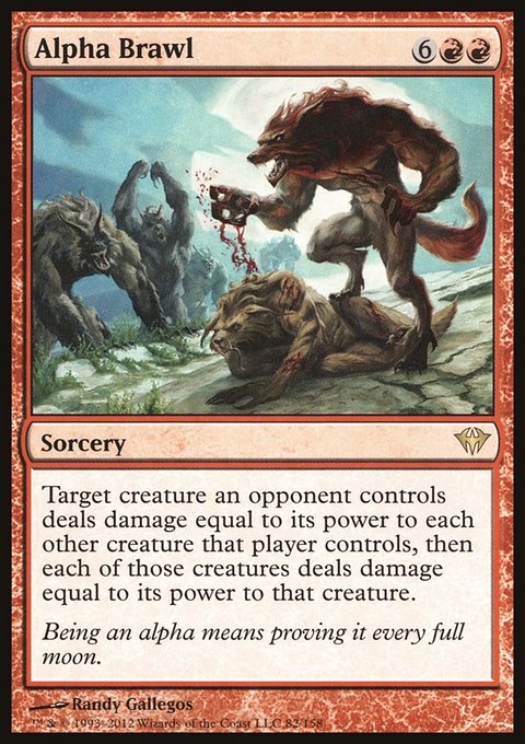 Alpha Brawl, Dark Ascension #82, Magic: The Gathering card