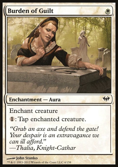 Burden of Guilt, Dark Ascension #4, Magic: The Gathering card
