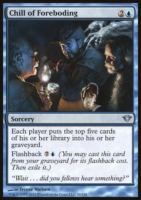 Chill of Foreboding, Dark Ascension #32, Magic: The Gathering card